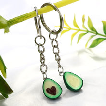Load image into Gallery viewer, Avocado friendship keychain